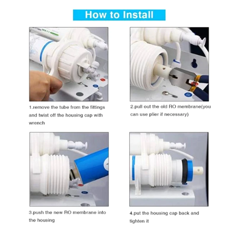 1 Set 75Gpd Vontron RO Membrane + 1812 RO Membrane Housing + Reverse Osmosis Water Filter System Parts
1 Set 75Gpd Vontron RO Membrane + 1812 RO Membrane Housing + Reverse Osmosis Water Filter System Parts