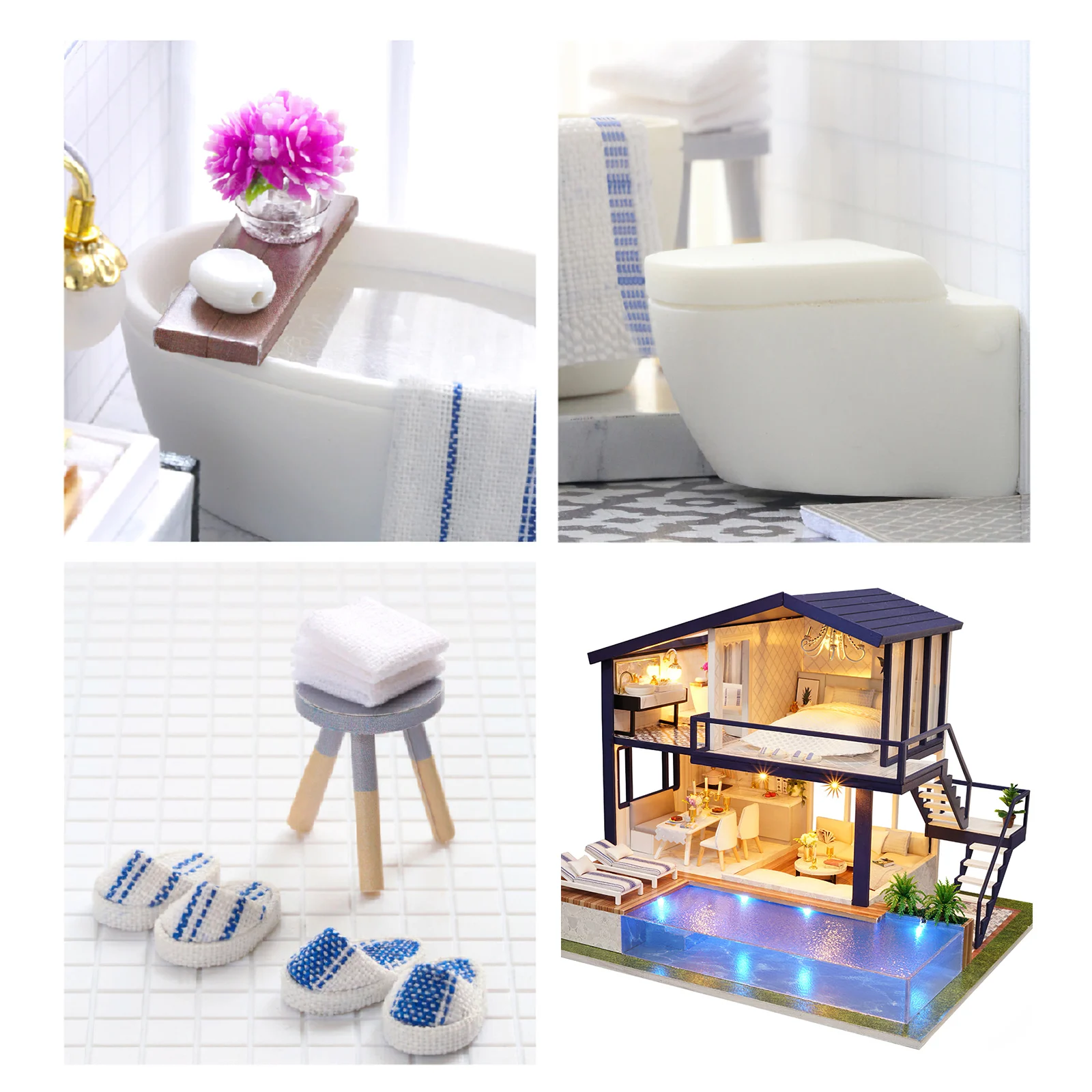 DIY Miniature Dollhouse Kit With Furniture Wooden Doll House Parent-Children Interaction Cultivation Assembled Model For Kids
DIY Miniature Dollhouse Kit With Furniture Wooden Doll House Parent-Children Interaction Cultivation Assembled Model For Kids