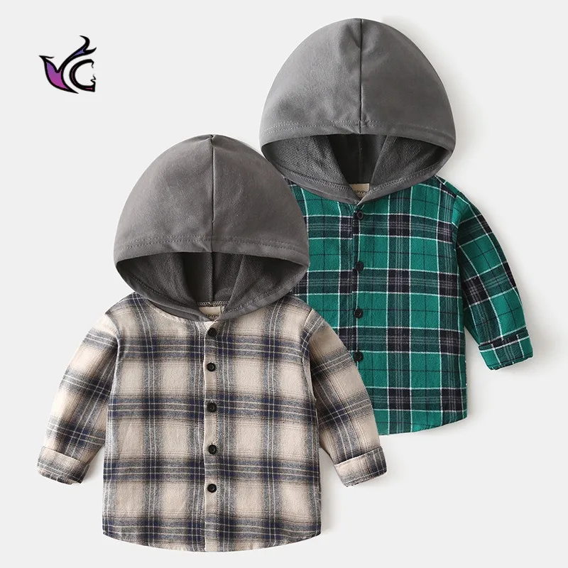 Детская одежда Yg, рубашка с длинным рукавом для мальчиков, Детская рубашка в клетку с капюшоном, модный детский топ на зарубежном весну и осе...
Детская одежда Yg, рубашка с длинным рукавом для мальчиков, Детская рубашка в клетку с капюшоном, модный детский топ на зарубежном весну и осе...