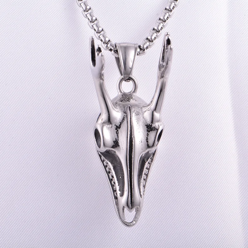 African grassland stainless steel antler bone pendant necklace Personalized toys and gifts for children and adults
African grassland stainless steel antler bone pendant necklace Personalized toys and gifts for children and adults