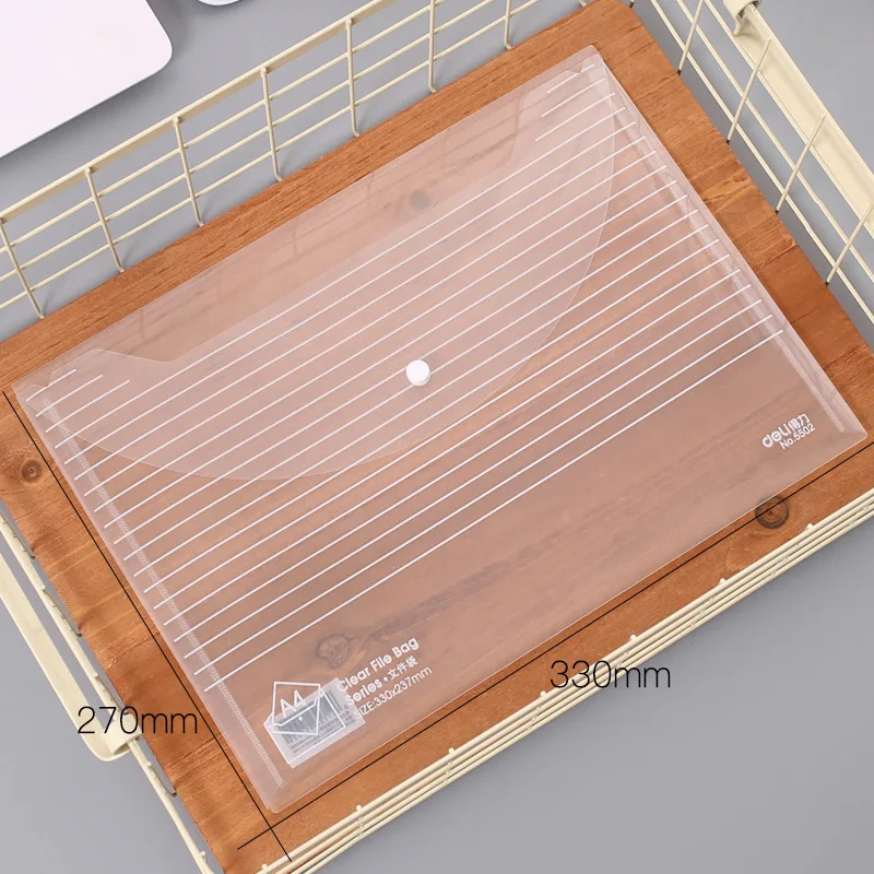 5502 transparent silk screen button official document bag A4 document bag information bag office supplies stationery file bag
5502 transparent silk screen button official document bag A4 document bag information bag office supplies stationery file bag