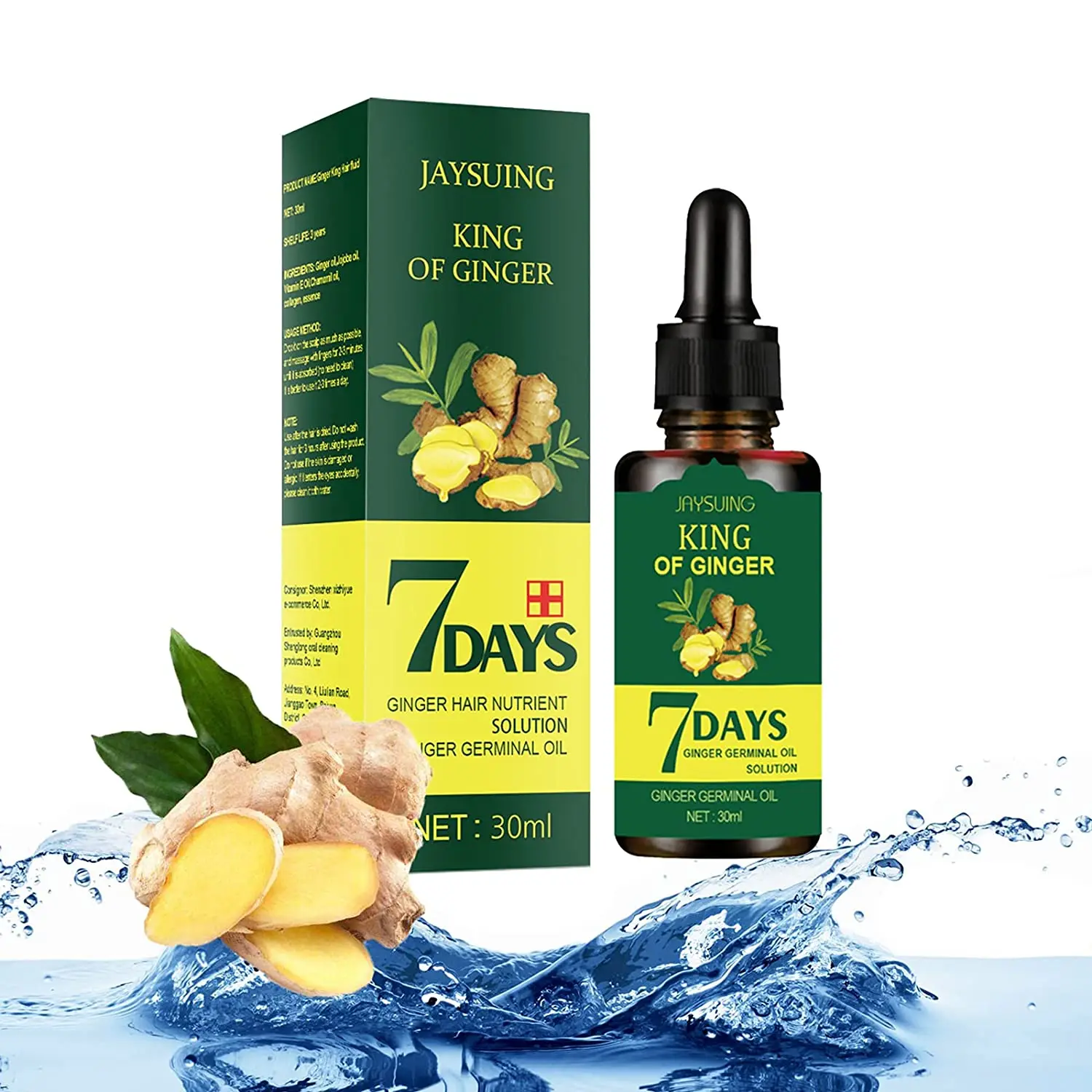 7 Day Ginger Hair Growth Serum Anti-Hair Loss Essential Oil Dredges Hair Follicles Strong Hair Root Hair Treatement Oil
7 Day Ginger Hair Growth Serum Anti-Hair Loss Essential Oil Dredges Hair Follicles Strong Hair Root Hair Treatement Oil