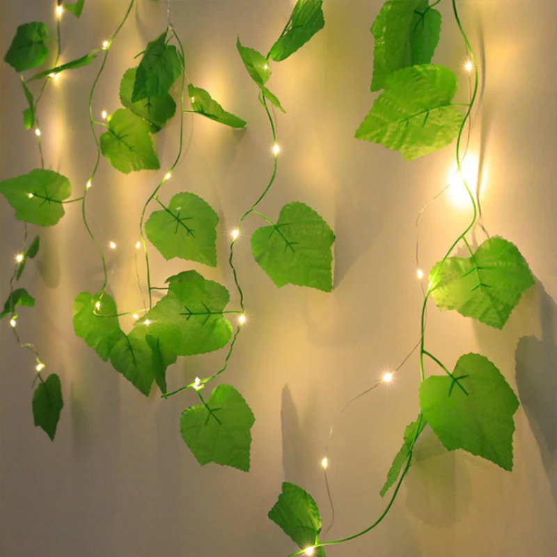 2M 20 LED Vine String Lights Artificial Christmas Garland Fairy Lights Battery Powered Hanging Lighting Wedding Party Decor
2M 20 LED Vine String Lights Artificial Christmas Garland Fairy Lights Battery Powered Hanging Lighting Wedding Party Decor
