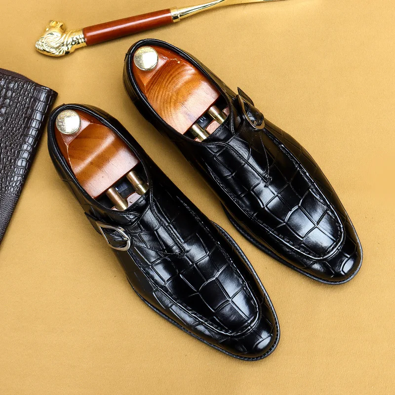 2022 Mens Dress Shoes Genuine Leather Crocodile Pattern Silp on Daily Buckle Driving Loafers Handmade Black Formal Shoes
2022 Mens Dress Shoes Genuine Leather Crocodile Pattern Silp on Daily Buckle Driving Loafers Handmade Black Formal Shoes