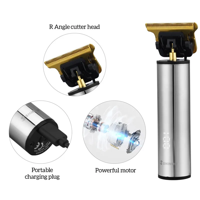 LCD Digital Close Cutting Hair Trimmer T9 Baldheaded 0mm Men Barber Quick Hair Cutter Scissor Cordless Shaver Razor Oil Head
LCD Digital Close Cutting Hair Trimmer T9 Baldheaded 0mm Men Barber Quick Hair Cutter Scissor Cordless Shaver Razor Oil Head