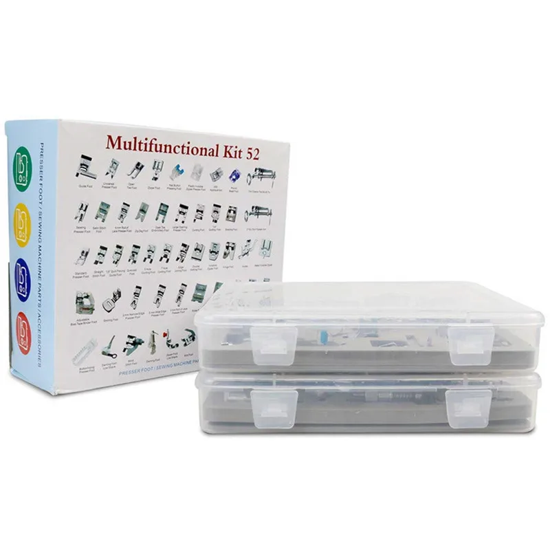 52pcs Home/Domestic Sewing Machine Presser Feet Set Sewing Machine Foot Sewing Accessories&Prop Kits For Janome Brother7YJ31
52pcs Home/Domestic Sewing Machine Presser Feet Set Sewing Machine Foot Sewing Accessories&Prop Kits For Janome Brother7YJ31