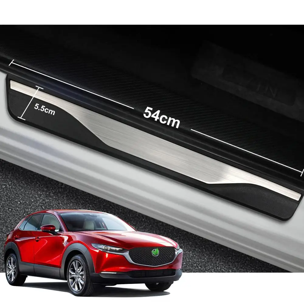 LFOTPP Car Stainless Steel Door Sill Cover For CX-30 2019 2020 Front Rear Door Door Sill Trim Strip Auto Accessories 4 Pcs
LFOTPP Car Stainless Steel Door Sill Cover For CX-30 2019 2020 Front Rear Door Door Sill Trim Strip Auto Accessories 4 Pcs