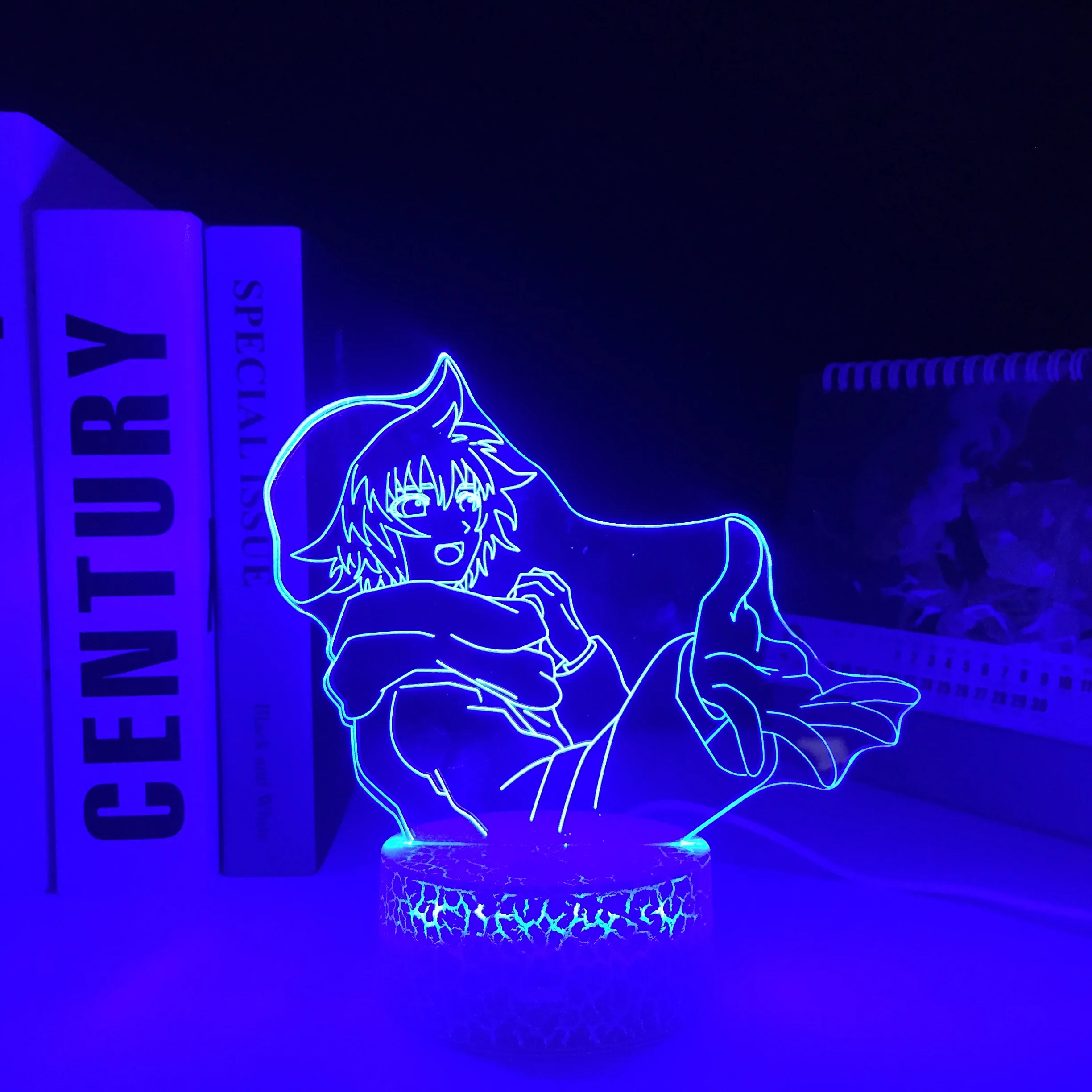 

Shin Tsukimi LED Anime Your Turn Die White Crake Base Nightlight for Bedroom Decor Nightlight Birthday Gift Room 3D Night Lamp