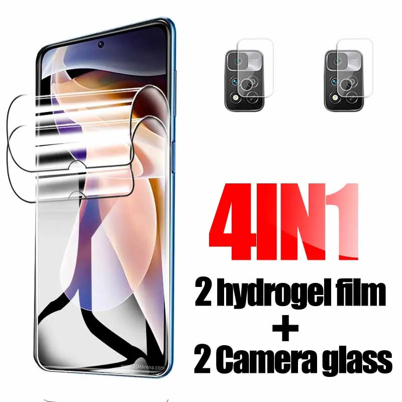 

Гидрогелевая пленка 4 в 1 для xiaomi redmi note 11 pro, 11pro, note11pro, 6,67 дюйма, полное покрытие, защита экрана, пленка для камеры, стекло для note