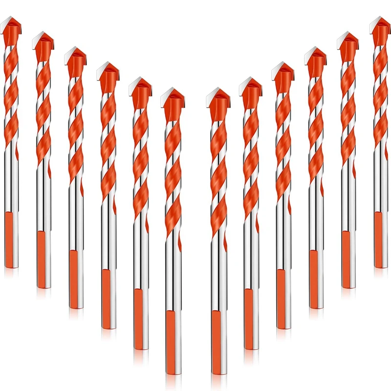 12 Pcs 6 mm Masonry Drill Bit Sets Triangular Handle Multifunctional Drill Bits Punching Drill Bits Set for Power Tools
12 Pcs 6 mm Masonry Drill Bit Sets Triangular Handle Multifunctional Drill Bits Punching Drill Bits Set for Power Tools