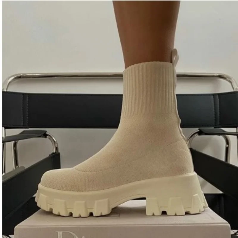 Autumn Large Size Socks Women Boots New Size 43 Knitted Short Boots Thick-soled Socks Women Shoes 42 Women Botas De Mujer
Autumn Large Size Socks Women Boots New Size 43 Knitted Short Boots Thick-soled Socks Women Shoes 42 Women Botas De Mujer