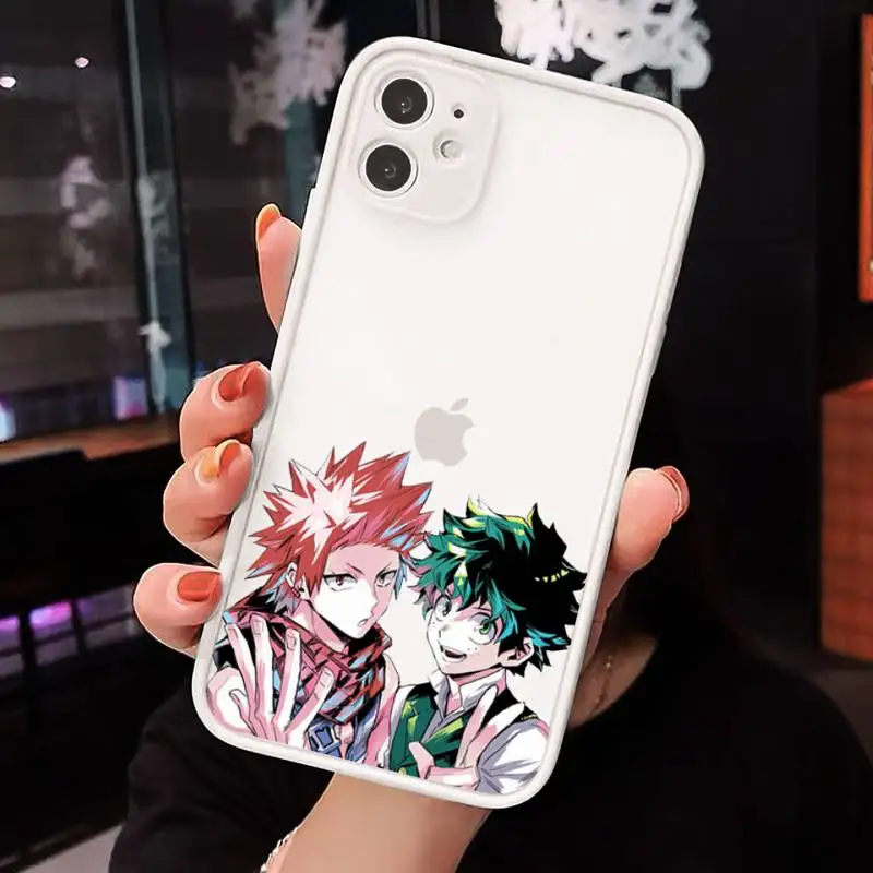 My Hero Academia deku Boku Phone Cases Matte transparent For White iPhone 12 Mini 11 Pro XR XS Max 7 8 Plus X Back Cover
My Hero Academia deku Boku Phone Cases Matte transparent For White iPhone 12 Mini 11 Pro XR XS Max 7 8 Plus X Back Cover