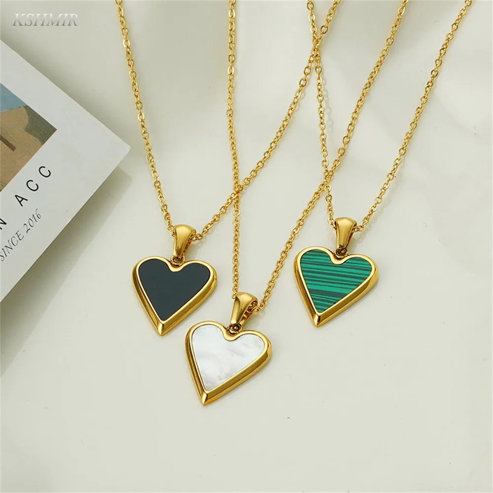 New Fashion Romantic Heart Necklace Black/white Color Long Chain Choker Copper Zircon Charm Party Wedding Gift Jewelry for Women
New Fashion Romantic Heart Necklace Black/white Color Long Chain Choker Copper Zircon Charm Party Wedding Gift Jewelry for Women