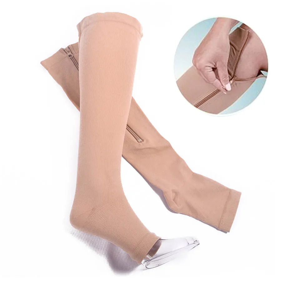 Compression Anti-Varicose Socks Zipper Slim Beauty Leg Shapper Burn Fat Zipper Support Socks Prevent Varicose Veins Health Care 
Compression Anti-Varicose Socks Zipper Slim Beauty Leg Shapper Burn Fat Zipper Support Socks Prevent Varicose Veins Health Care