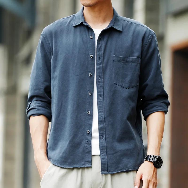 Men's Loose Long Sleeve Shirt Autumn Solid Casual Mens Work Contrast Cuff Dress Shirts Men Button Down Collar Shirts Slim HH50CS
Men's Loose Long Sleeve Shirt Autumn Solid Casual Mens Work Contrast Cuff Dress Shirts Men Button Down Collar Shirts Slim HH50CS