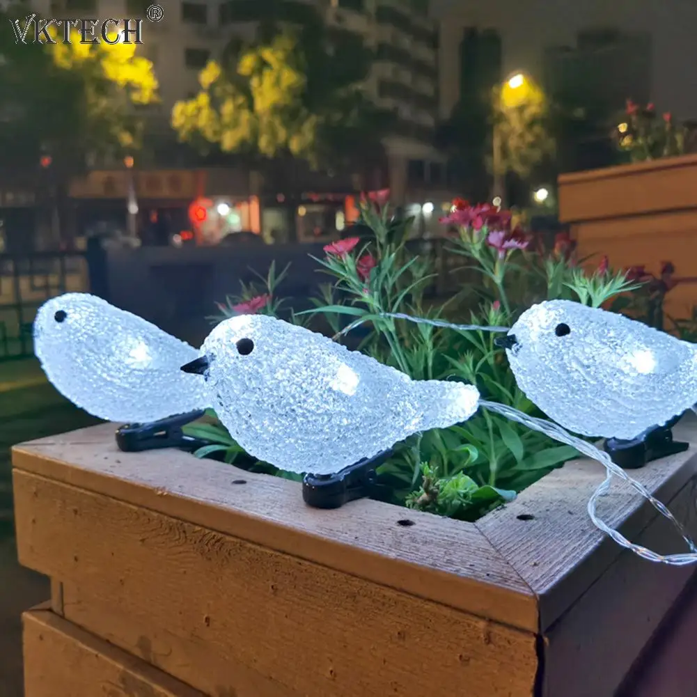 Waterproof 5 LED Acrylic Bird Fairy String Light Garland Battery Powered Landscape Fairy Lamp Home Garden Party Decoration 
Waterproof 5 LED Acrylic Bird Fairy String Light Garland Battery Powered Landscape Fairy Lamp Home Garden Party Decoration