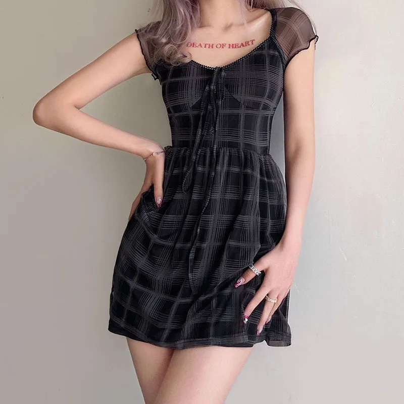 Lattice Plaid A-Line Short Sleeve Mini Dress Womens Clothes 2021 Summer Casual Stretch Girl Streetwear Sexy Dresses
Lattice Plaid A-Line Short Sleeve Mini Dress Womens Clothes 2021 Summer Casual Stretch Girl Streetwear Sexy Dresses