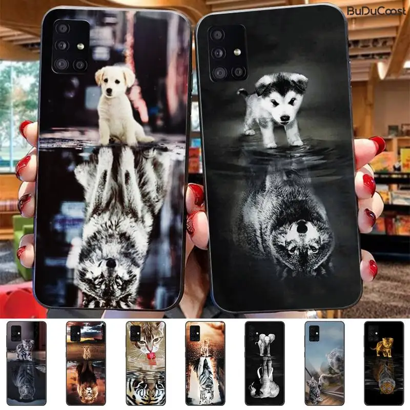 Cat Dog Elephant Lion Reflection Phone Case For Samsung Galaxy A50 A7 A8 A6 Plus A9 2018 A70 A20 A30 A40
Cat Dog Elephant Lion Reflection Phone Case For Samsung Galaxy A50 A7 A8 A6 Plus A9 2018 A70 A20 A30 A40