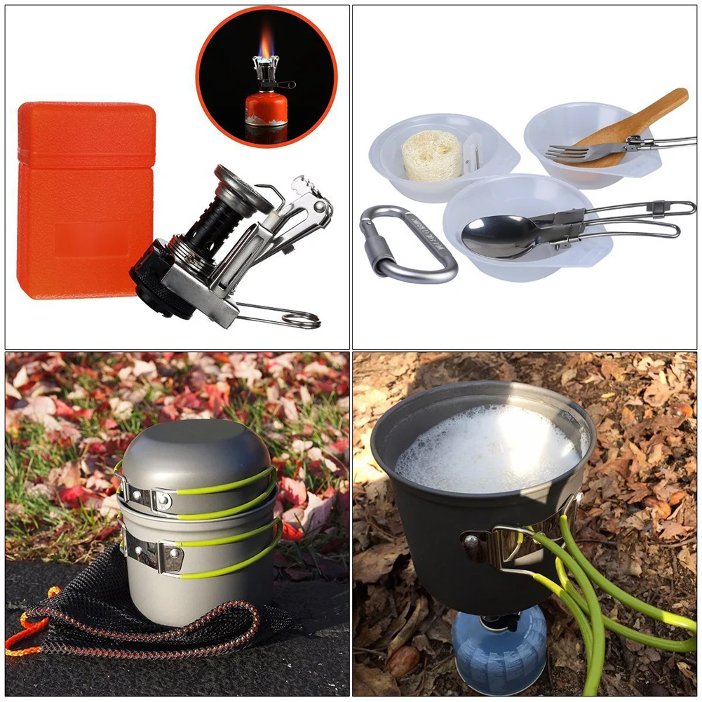 Portable Gas Cooking Utensils, Pots, Camping Stoves, Outdoor Camping Supplies, Pot Sets For 1-2 People
Portable Gas Cooking Utensils, Pots, Camping Stoves, Outdoor Camping Supplies, Pot Sets For 1-2 People
