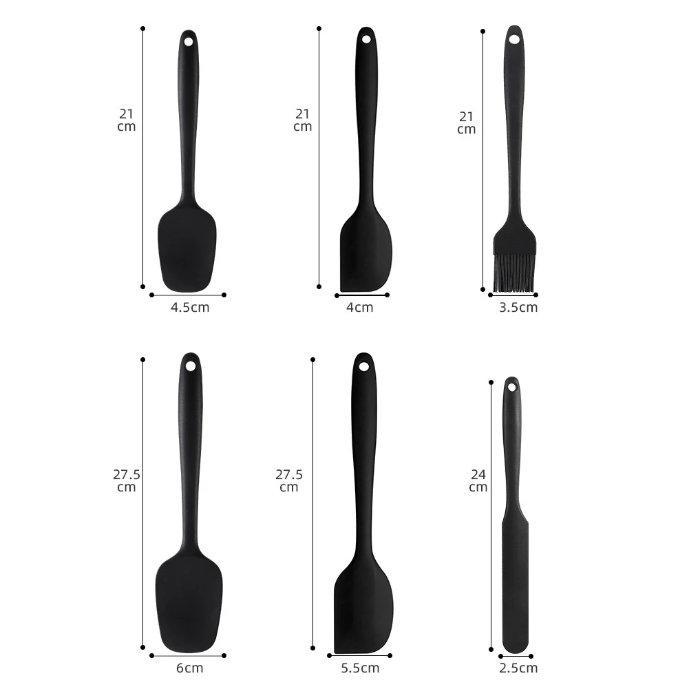 6Pcs Silicone Spatula Set with Oil Brush Heat Resistant Pastry Scraper Cream Cake Smoother Cake Decorating Tool Baking Utensils
6Pcs Silicone Spatula Set with Oil Brush Heat Resistant Pastry Scraper Cream Cake Smoother Cake Decorating Tool Baking Utensils