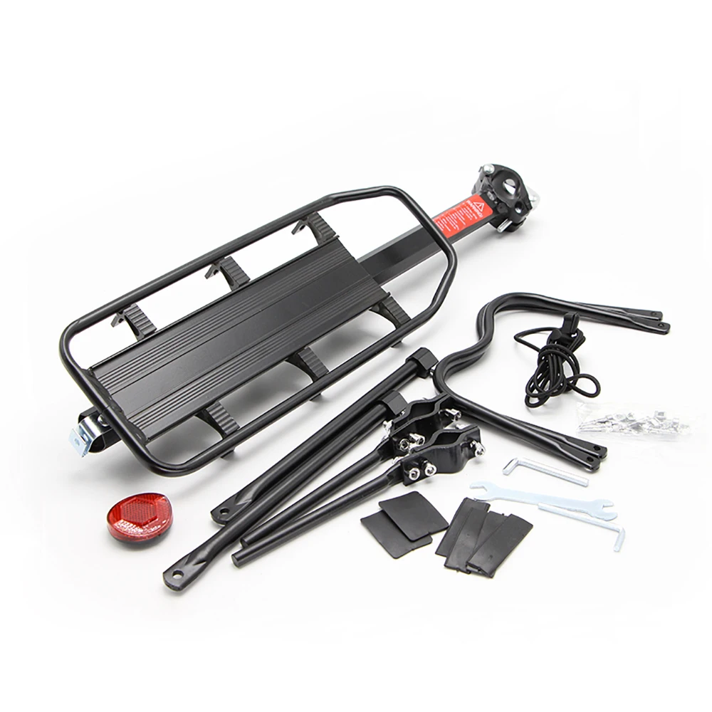 50KG Bicycle Luggage Carrier Bike Rack Aluminum Alloy Cargo Rear Rack Shelf Cycling Seatpost Bag Holder Stand MTB Install Tools
50KG Bicycle Luggage Carrier Bike Rack Aluminum Alloy Cargo Rear Rack Shelf Cycling Seatpost Bag Holder Stand MTB Install Tools
