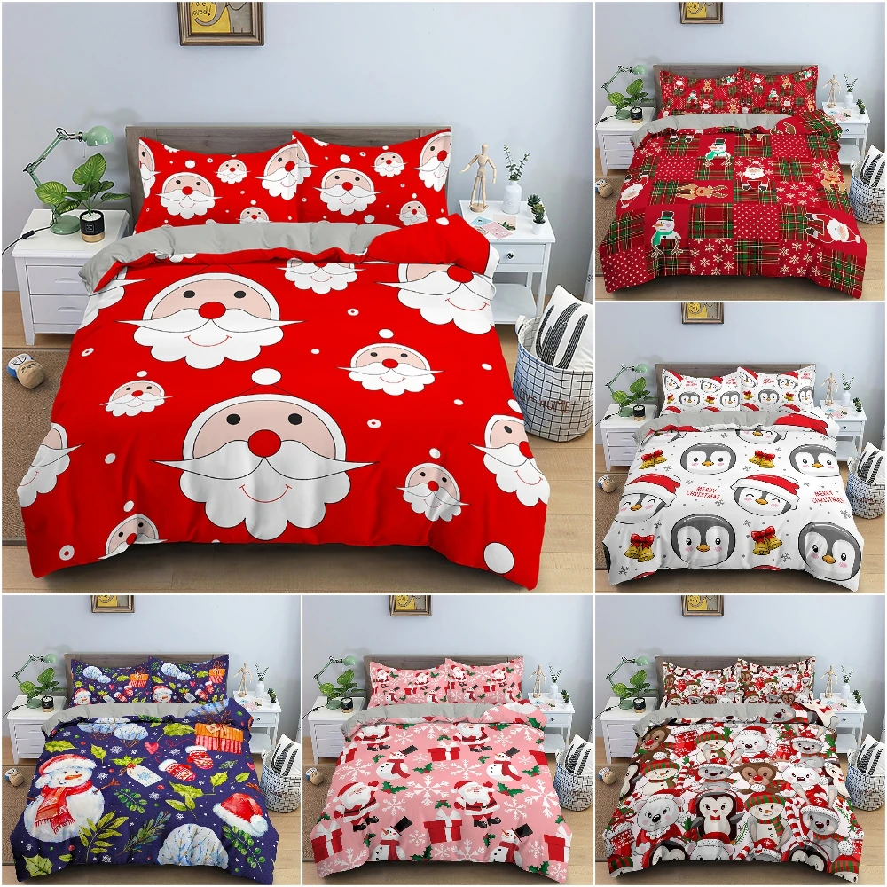 Merry Christmas Duvet Cover Luxury Cozy Bedding Set Bedclothes Cartoon Santa Claus Quilt Cover For Bedroom Home Decor 2/3Pcs
Merry Christmas Duvet Cover Luxury Cozy Bedding Set Bedclothes Cartoon Santa Claus Quilt Cover For Bedroom Home Decor 2/3Pcs