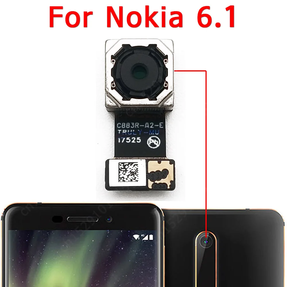 Original Rear View Back Camera For Nokia 6.1 Main Big Backside Camera Module Flex Cable Replacement Spare Parts
Original Rear View Back Camera For Nokia 6.1 Main Big Backside Camera Module Flex Cable Replacement Spare Parts