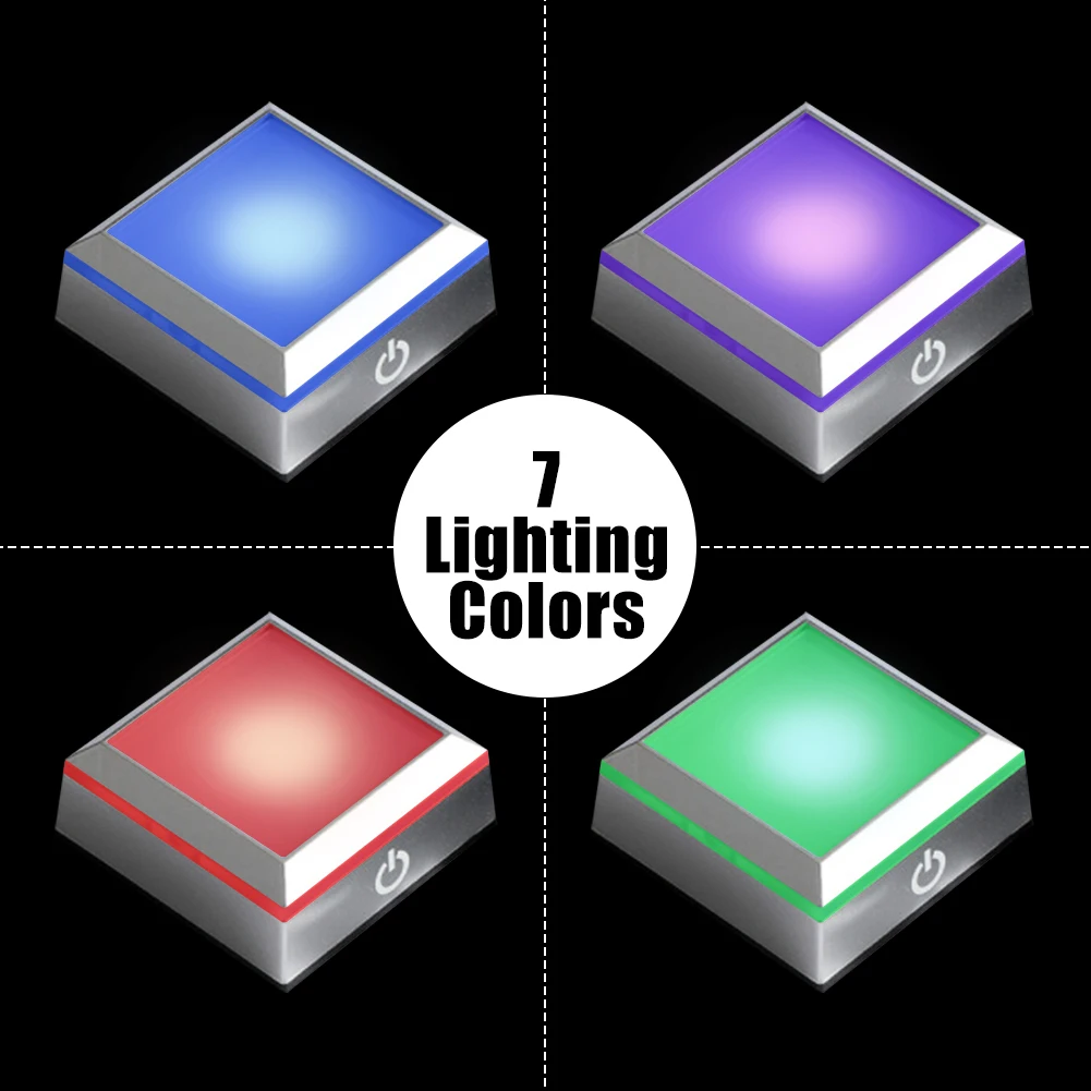Display Plate Touch Switch Nightlight 3D LED Light Base 7 Colors Show Stand Art Touch The Luminous Base Of The Crystal Ball
Display Plate Touch Switch Nightlight 3D LED Light Base 7 Colors Show Stand Art Touch The Luminous Base Of The Crystal Ball