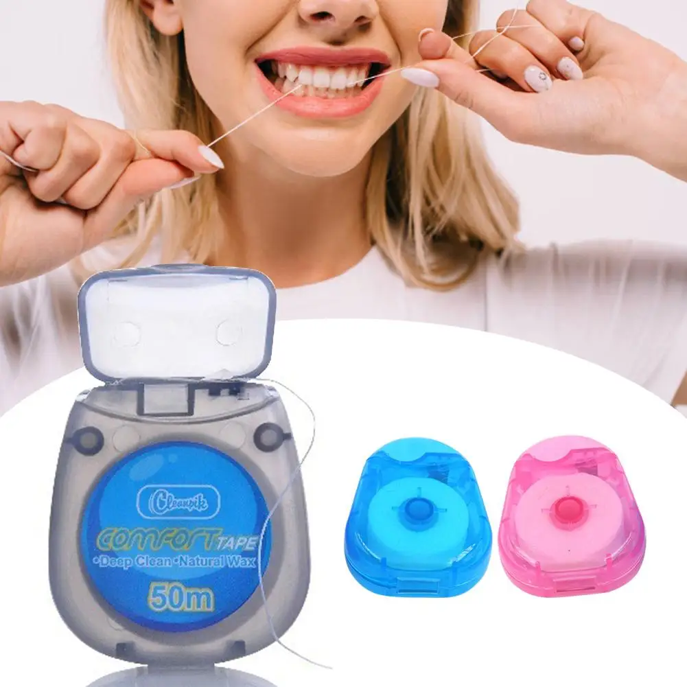 50M Spool Mint Flavor Waxed Dental Flosser Built-In Spool Wire Toothpick Dental Floss Oral Waxed Cleaner Oral Care Tool
50M Spool Mint Flavor Waxed Dental Flosser Built-In Spool Wire Toothpick Dental Floss Oral Waxed Cleaner Oral Care Tool