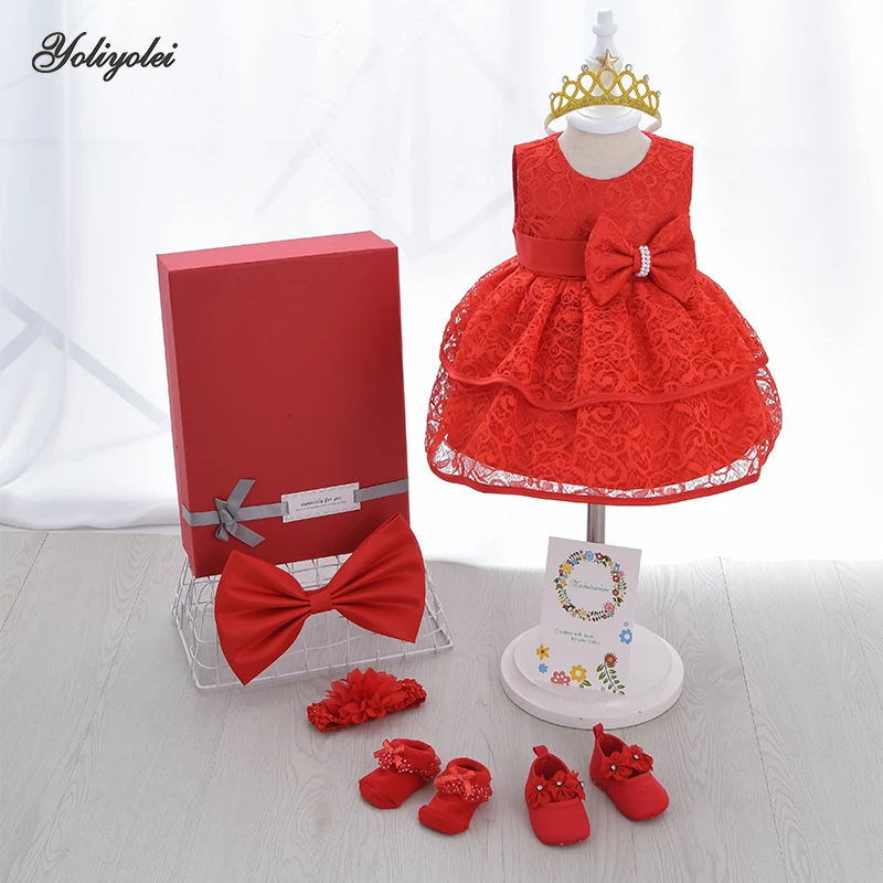 Yoliyolei Gift Box Kids Girls Dress Baby Girl Set 1st Birthday Party Dresses Children Princess vestido Child Casual Clothes
Yoliyolei Gift Box Kids Girls Dress Baby Girl Set 1st Birthday Party Dresses Children Princess vestido Child Casual Clothes