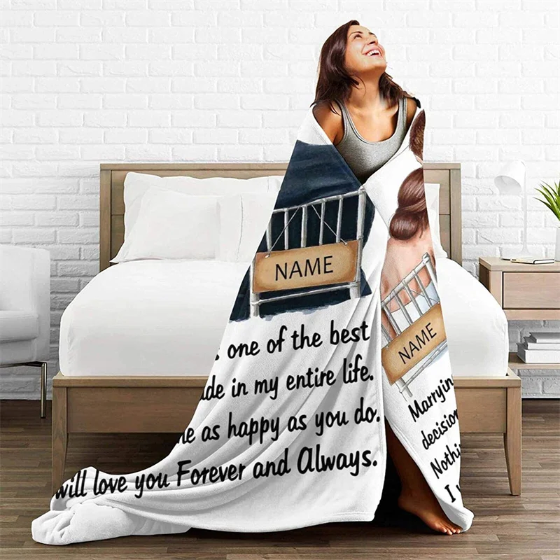 To My Wife Soft Plush Gift Flannel Microfiber Fleece Bedspread Sherpa 3D-Printed Blanket Couch Bedroom Decorative
To My Wife Soft Plush Gift Flannel Microfiber Fleece Bedspread Sherpa 3D-Printed Blanket Couch Bedroom Decorative