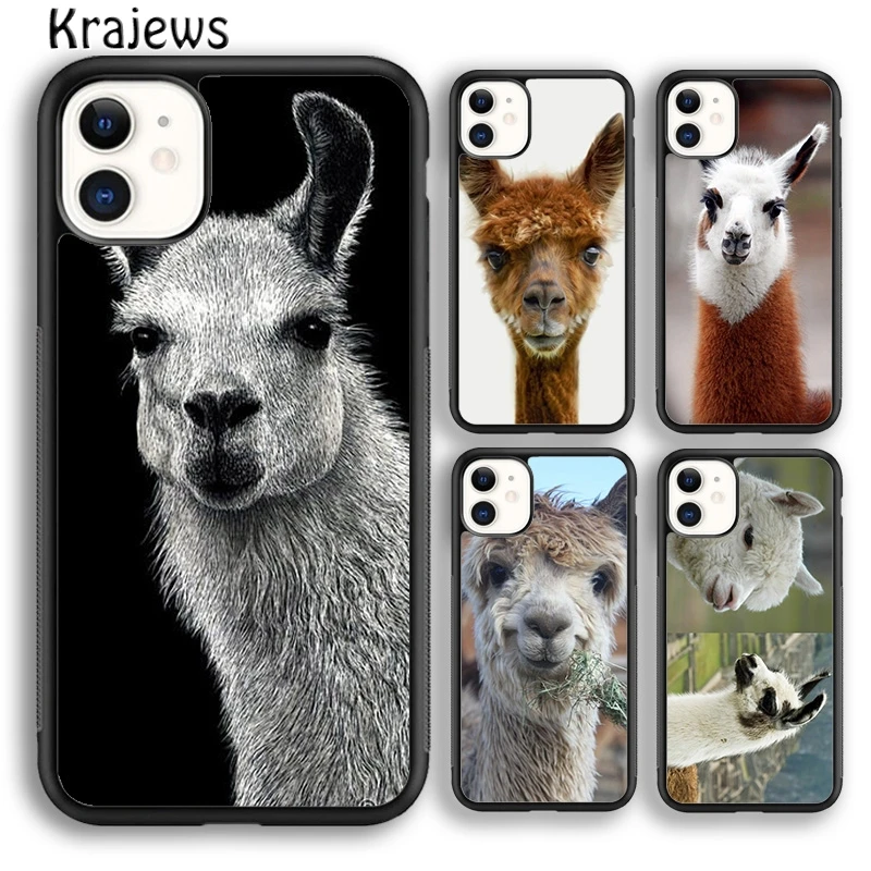 Хипстерский мягкий чехол для телефона с ламой-ламой krajew 2019 iPhone 14 6s 7 8 plus XR XS 11 12 13 pro