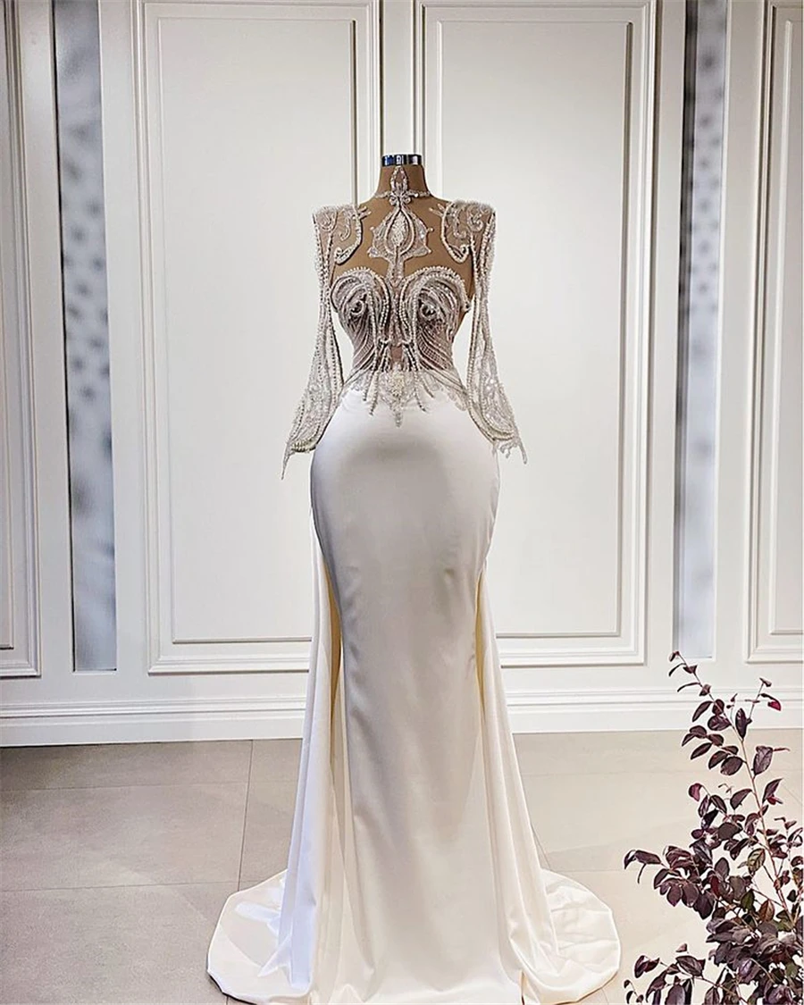New Arrival Mermaid Evening Dresses 2021 Vestido De Festa Custom Made Long Sleeve Beaded Formal Party Gowns For Woman Night Wear
New Arrival Mermaid Evening Dresses 2021 Vestido De Festa Custom Made Long Sleeve Beaded Formal Party Gowns For Woman Night Wear
