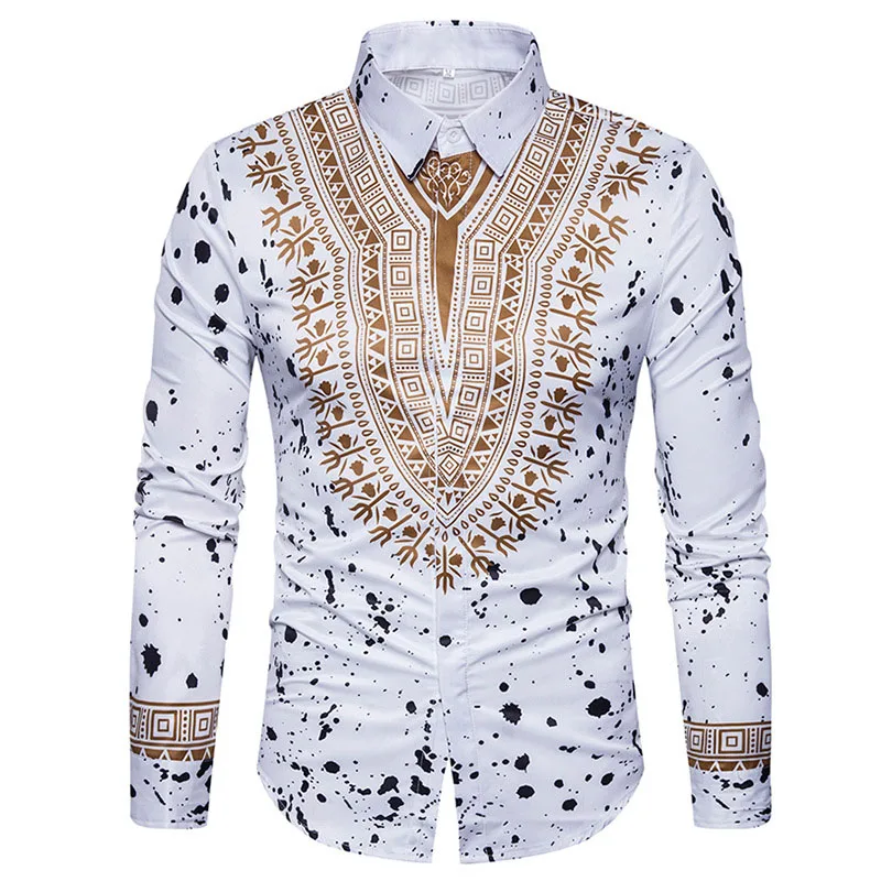 3D Print Shirt Men Nice Traditional African Dashiki Men Shirt Long Sleeve Slim Fit Casual Mens Dress Shirts Camisas Masculinas
3D Print Shirt Men Nice Traditional African Dashiki Men Shirt Long Sleeve Slim Fit Casual Mens Dress Shirts Camisas Masculinas