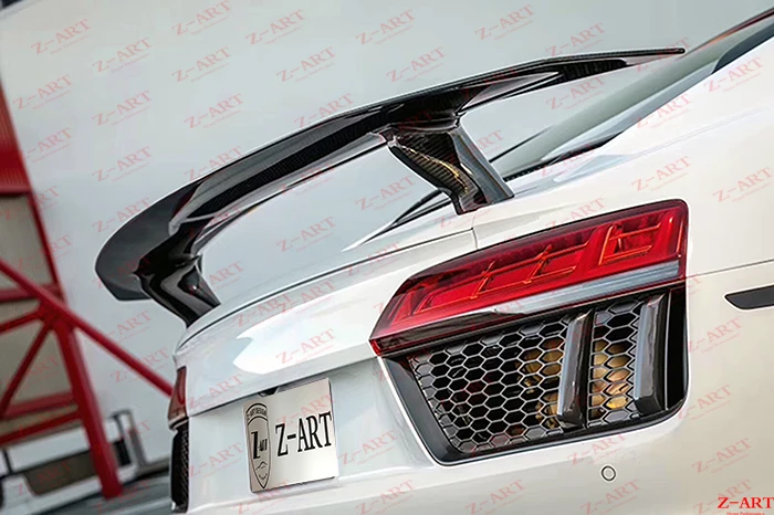 20016 2019 Z ART для R8 углеродное волокно заднее крыло задний спойлер V8 V10