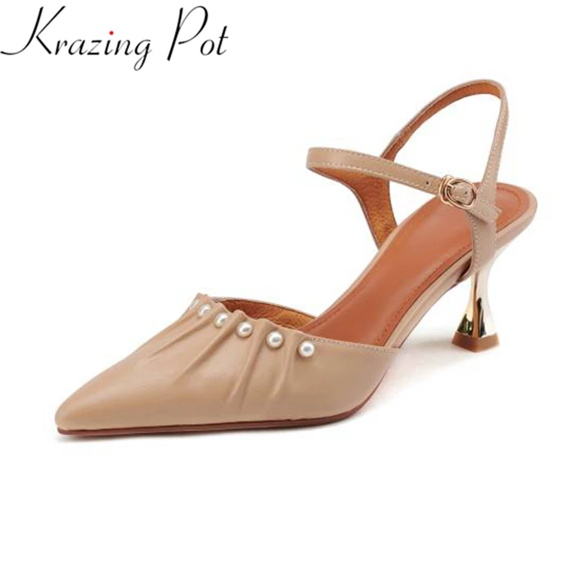 Женские винтажные босоножки из натуральной кожи, с острым носком
Женские винтажные босоножки из натуральной кожи, с острым носком