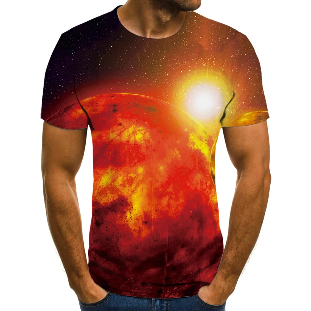 Hot T-Shirt Men's Summer 3D Print Sci-Fi Planet Print Top T-Shirt Harajuku Men's Breathable Short Sleeve Street Hip Hop Style
Hot T-Shirt Men's Summer 3D Print Sci-Fi Planet Print Top T-Shirt Harajuku Men's Breathable Short Sleeve Street Hip Hop Style