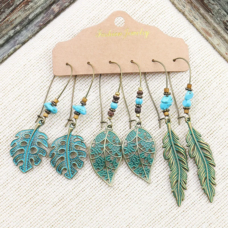 Vintage Retro Earrings for Women 3 Pair Sets Drop Earrings Ethnic Dangle Earrings Fashion Minimalist Jewelry New Arrival 2020 
Vintage Retro Earrings for Women 3 Pair Sets Drop Earrings Ethnic Dangle Earrings Fashion Minimalist Jewelry New Arrival 2020