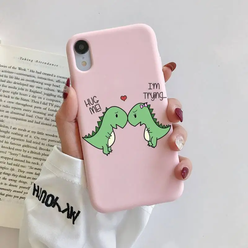 Cute dinosaur Phone Case Original Liquid Silicone Phone Case For iphone 11 Pro Max X XS Max XR Shell For iPhone 7 8 6 6S Plus
Cute dinosaur Phone Case Original Liquid Silicone Phone Case For iphone 11 Pro Max X XS Max XR Shell For iPhone 7 8 6 6S Plus