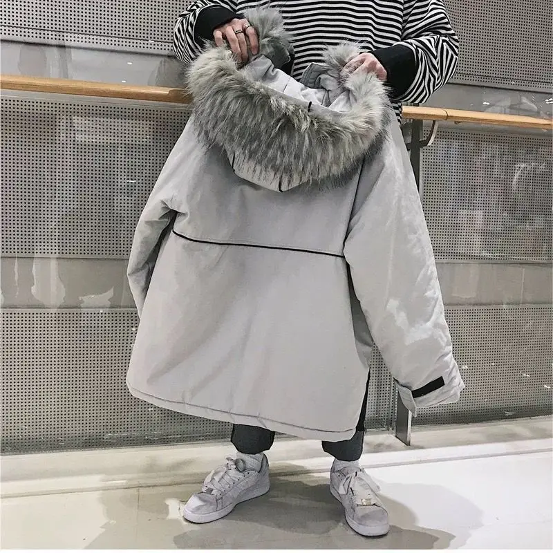 2021 port style winter wool collar cotton padded jacket warm jacket men's Korean loose tooling cotton padded jacket
2021 port style winter wool collar cotton padded jacket warm jacket men's Korean loose tooling cotton padded jacket