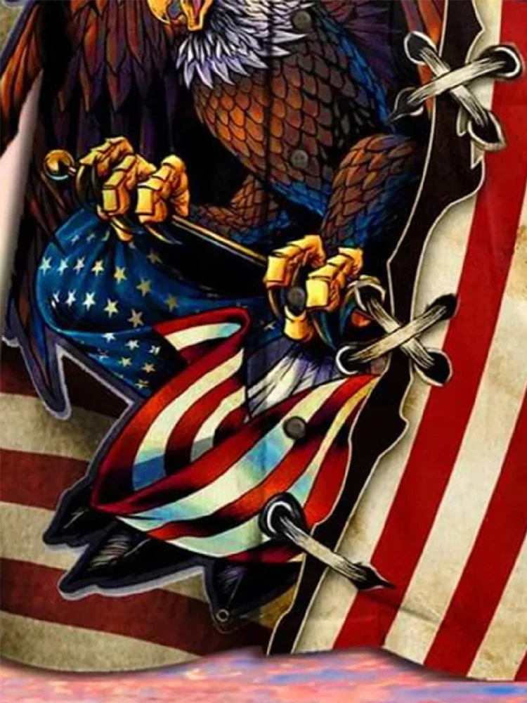 2021 Men's Casual Short Sleeve Cotton-Blend Animal Shirts Summer Turn Down Collar Eagle Print Single Breasted Daily Loose Tops
2021 Men's Casual Short Sleeve Cotton-Blend Animal Shirts Summer Turn Down Collar Eagle Print Single Breasted Daily Loose Tops