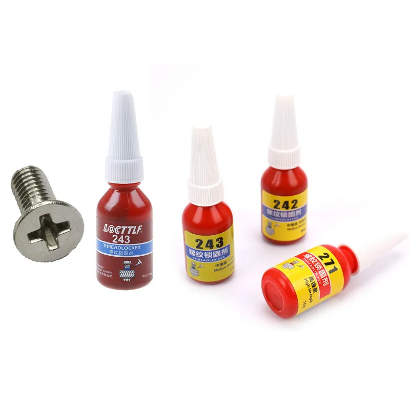 1PC Screw Glue Thread Locking Agent Anaerobic Adhesive 243 Glue 10ml Oil Resistance Fast Curing 242 271 Glue 
1PC Screw Glue Thread Locking Agent Anaerobic Adhesive 243 Glue 10ml Oil Resistance Fast Curing 242 271 Glue