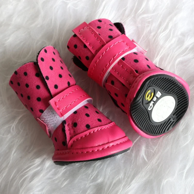 4 Pcs/Sets Pet Dogs Shoe Autumn Winter PU Anti-slip Warm Shoes Comfortable Breathable Boots for Dogs 
4 Pcs/Sets Pet Dogs Shoe Autumn Winter PU Anti-slip Warm Shoes Comfortable Breathable Boots for Dogs