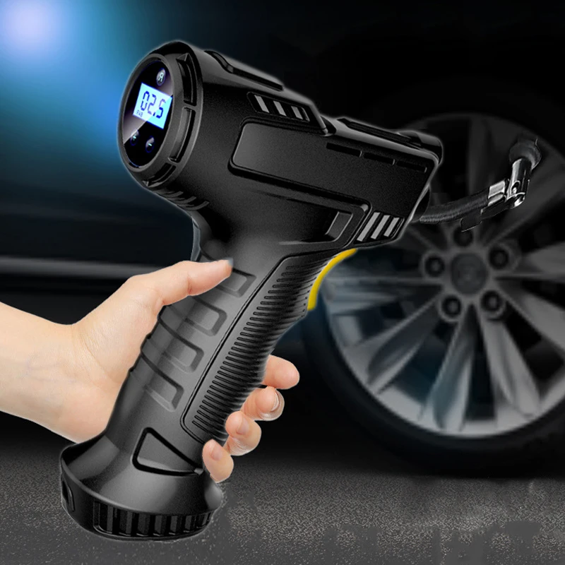 120W Wired/Wireless Car Air Pump Inflatable Pump Portable Rechargeable Air Compressor Digital Car Auto Tire Inflator Equipment
120W Wired/Wireless Car Air Pump Inflatable Pump Portable Rechargeable Air Compressor Digital Car Auto Tire Inflator Equipment