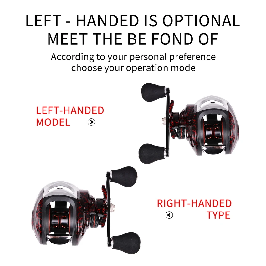 Aorace Baitcasting Fishing Reel 7.2:1 Left/Right Hand Bait Casting Fishing Wheel With Magnetic Brake Carp Carretilha Pesca
Aorace Baitcasting Fishing Reel 7.2:1 Left/Right Hand Bait Casting Fishing Wheel With Magnetic Brake Carp Carretilha Pesca