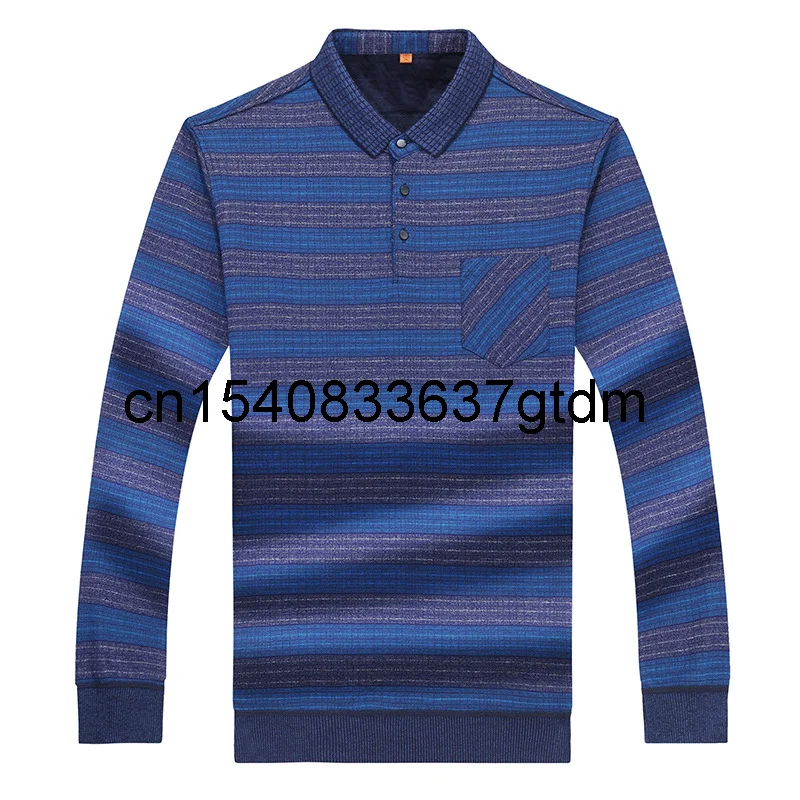 Autumn and winter fat men's plus size business casual Lapel long sleeve bottomed T-shirt Plush thickening
Autumn and winter fat men's plus size business casual Lapel long sleeve bottomed T-shirt Plush thickening