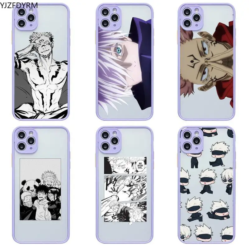 Jujutsu Kaisen Phone Cases For iphone 12 11 Pro Max Mini XS 8 7 Plus X SE 2020 XR Light purple Matte Transparent Cover
Jujutsu Kaisen Phone Cases For iphone 12 11 Pro Max Mini XS 8 7 Plus X SE 2020 XR Light purple Matte Transparent Cover