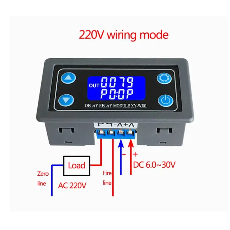 XY-WJ01 Delay Relay Module With Digital LED Dual Display Cycle Timing Circuit Switch
XY-WJ01 Delay Relay Module With Digital LED Dual Display Cycle Timing Circuit Switch