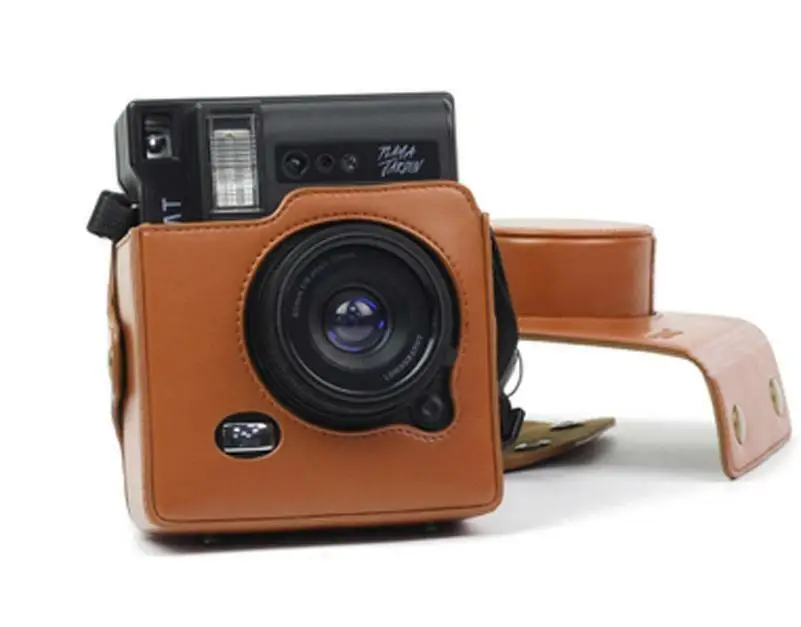 Кожаный чехол для камеры Сумка Lomo' Instant automatat коричневый | Багаж и сумки