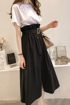 New 2020 Korean Style High Waist Skirts Women Two Piece Set Loose Drawstring Plaid Woman Sets Casual Artistic Top And Skirts
New 2020 Korean Style High Waist Skirts Women Two Piece Set Loose Drawstring Plaid Woman Sets Casual Artistic Top And Skirts